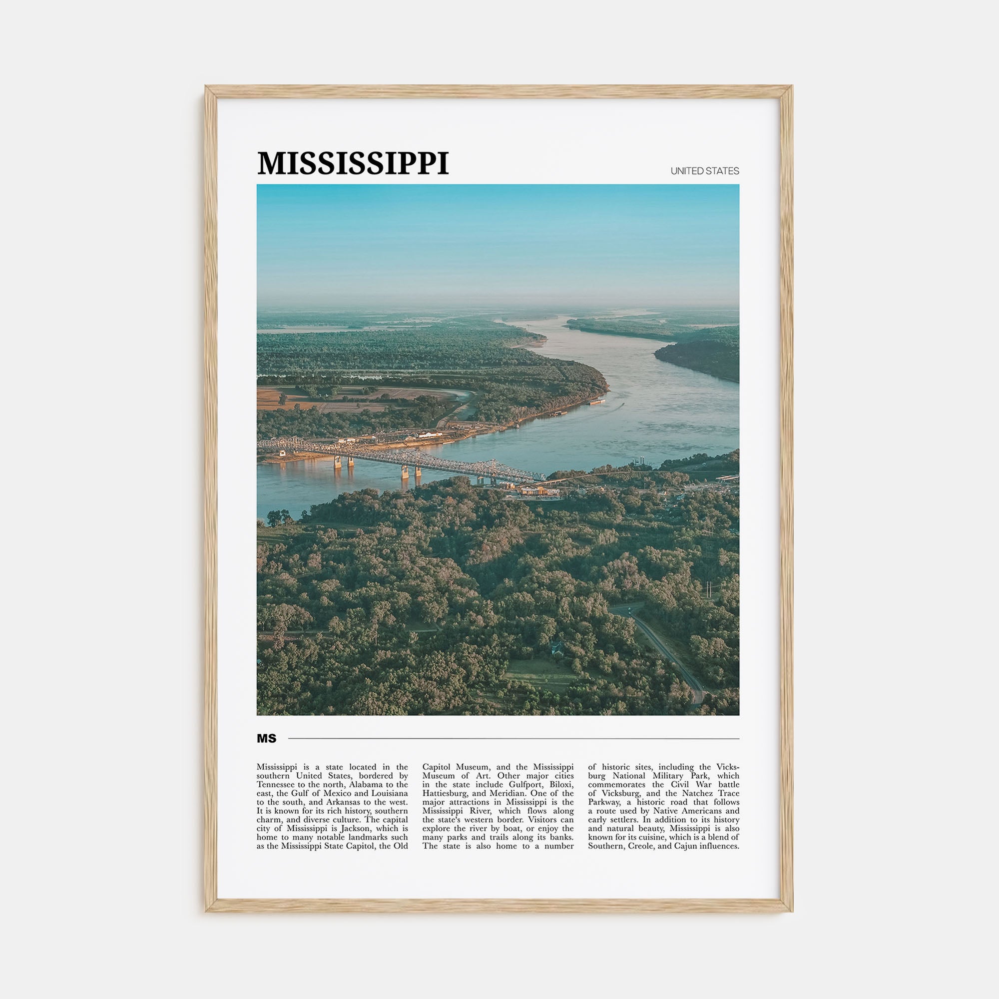 Mississippi Travel Color No 2 Poster