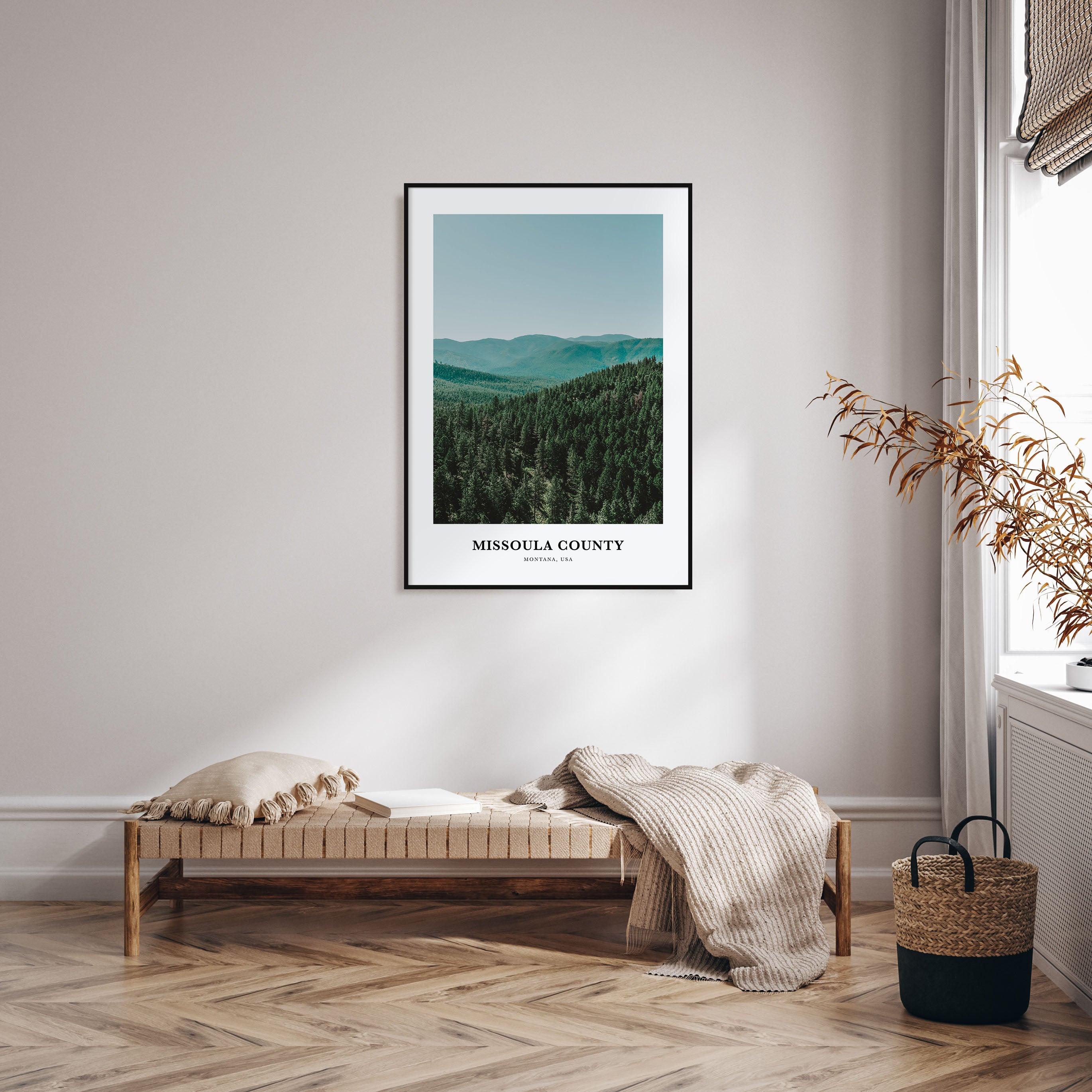 Missoula County Portrait Color Poster