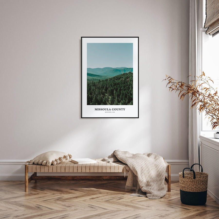 Missoula County Portrait Color Poster