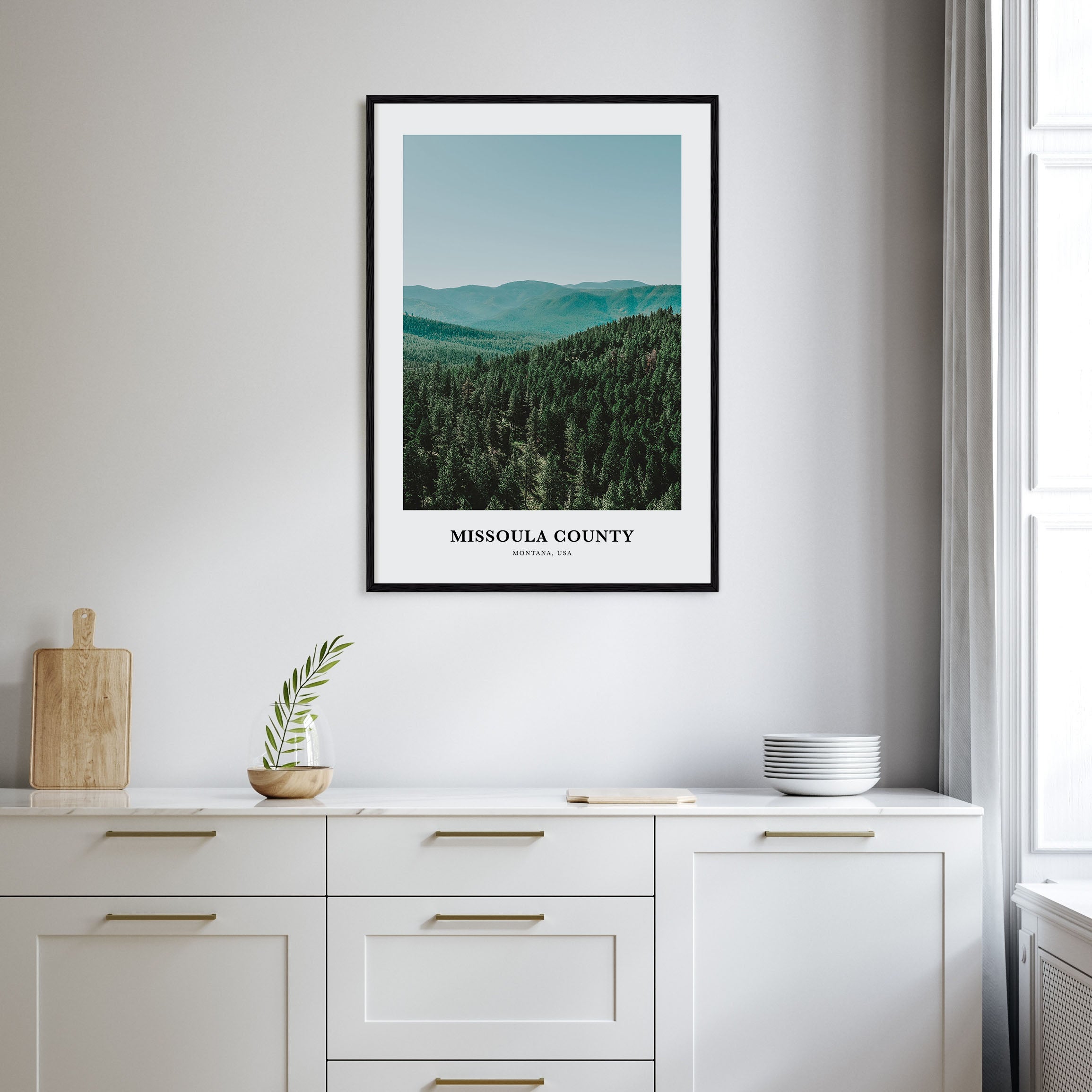 Missoula County Portrait Color Poster