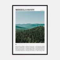 Missoula County Travel Color Poster