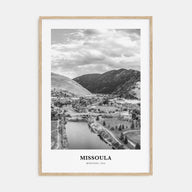 Missoula Portrait B&W Poster