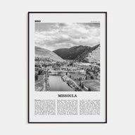 Missoula Travel B&W Poster