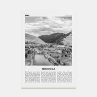 Missoula Travel B&W Poster
