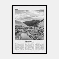 Missoula Travel B&W Poster