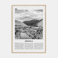 Missoula Travel B&W Poster