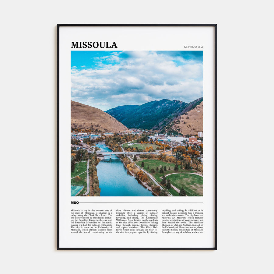 Missoula Travel Color Poster