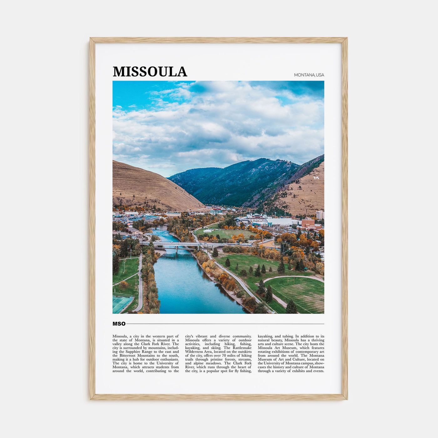 Missoula Travel Color Poster