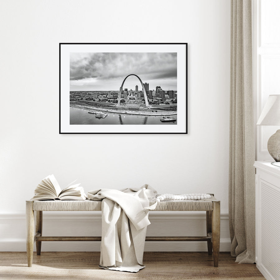 Missouri Landscape B&W Poster