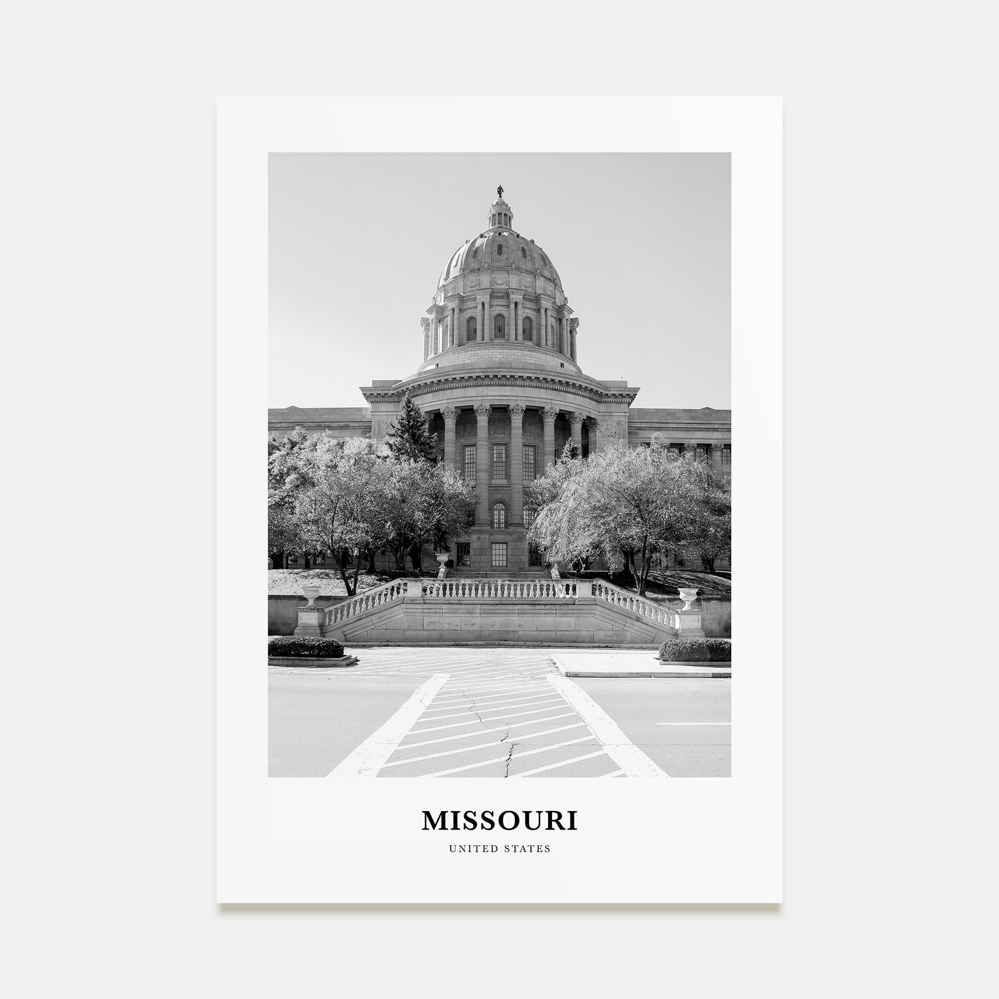 Missouri Portrait B&W No 1 Poster