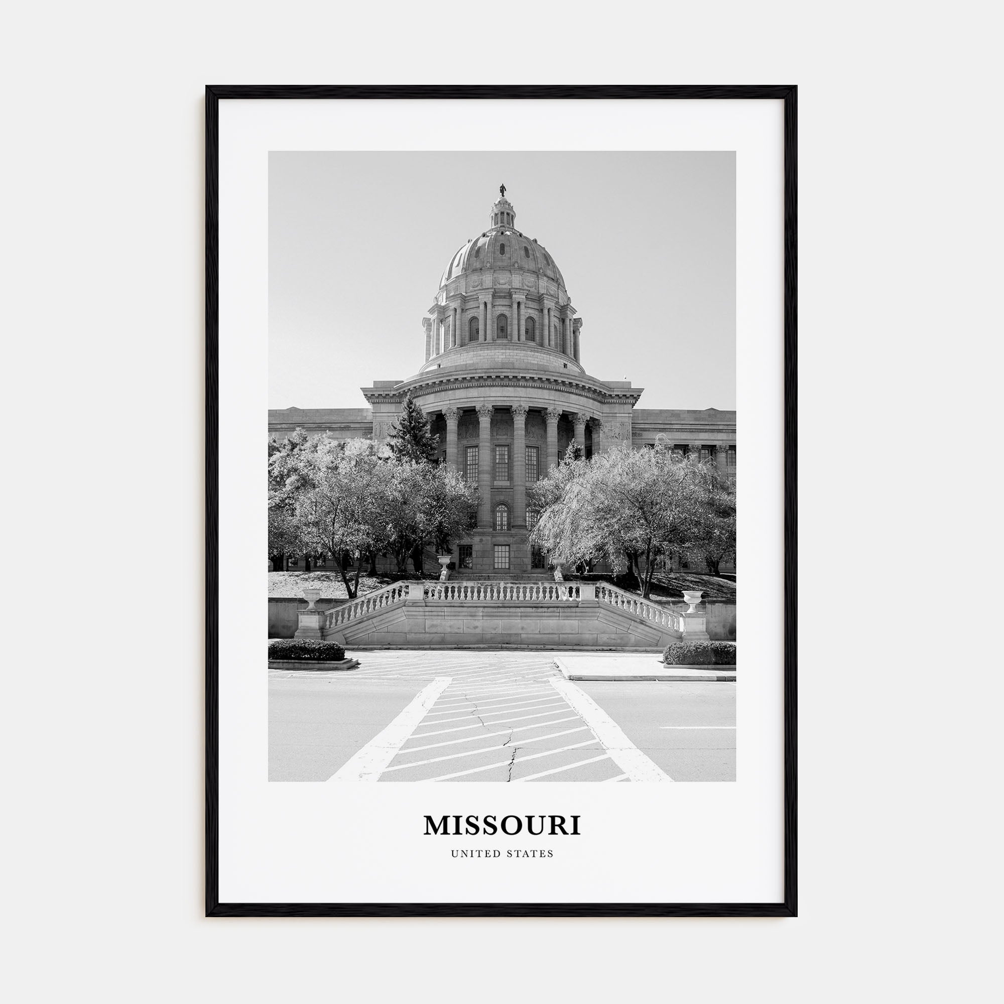 Missouri Portrait B&W No 1 Poster