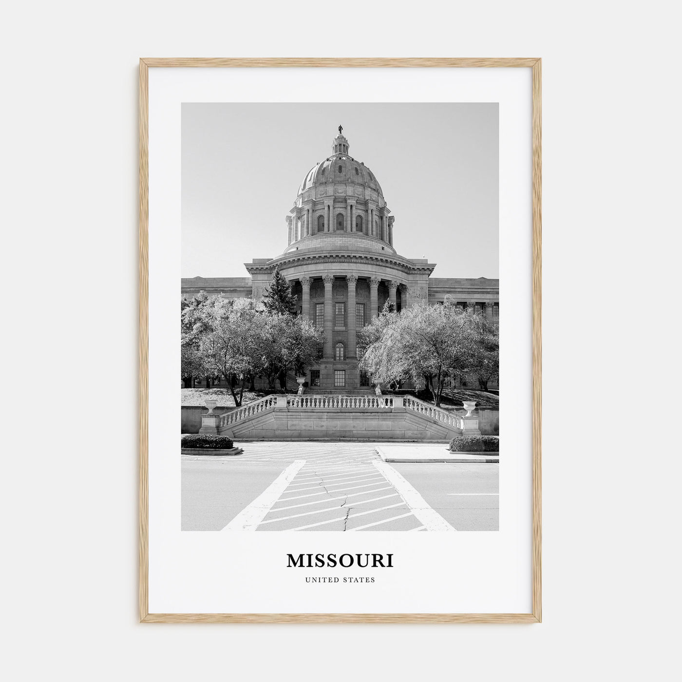 Missouri Portrait B&W No 1 Poster