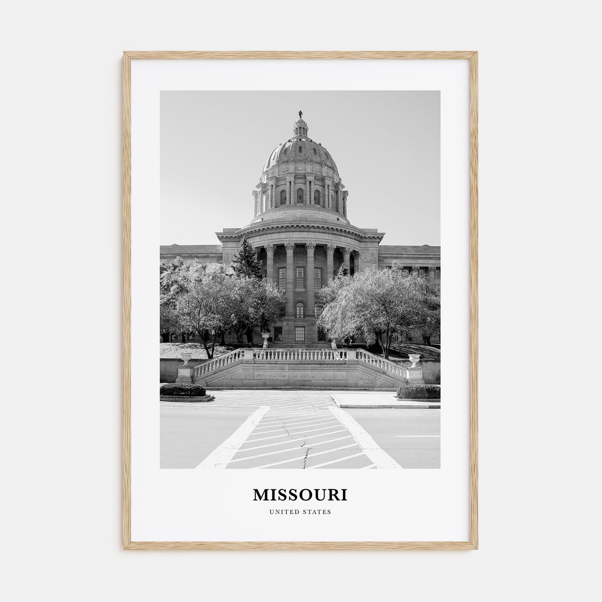 Missouri Portrait B&W No 1 Poster