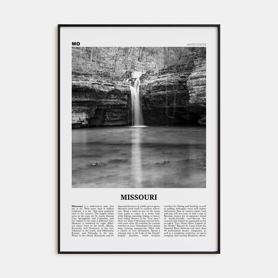 Missouri Travel B&W No 2 Poster