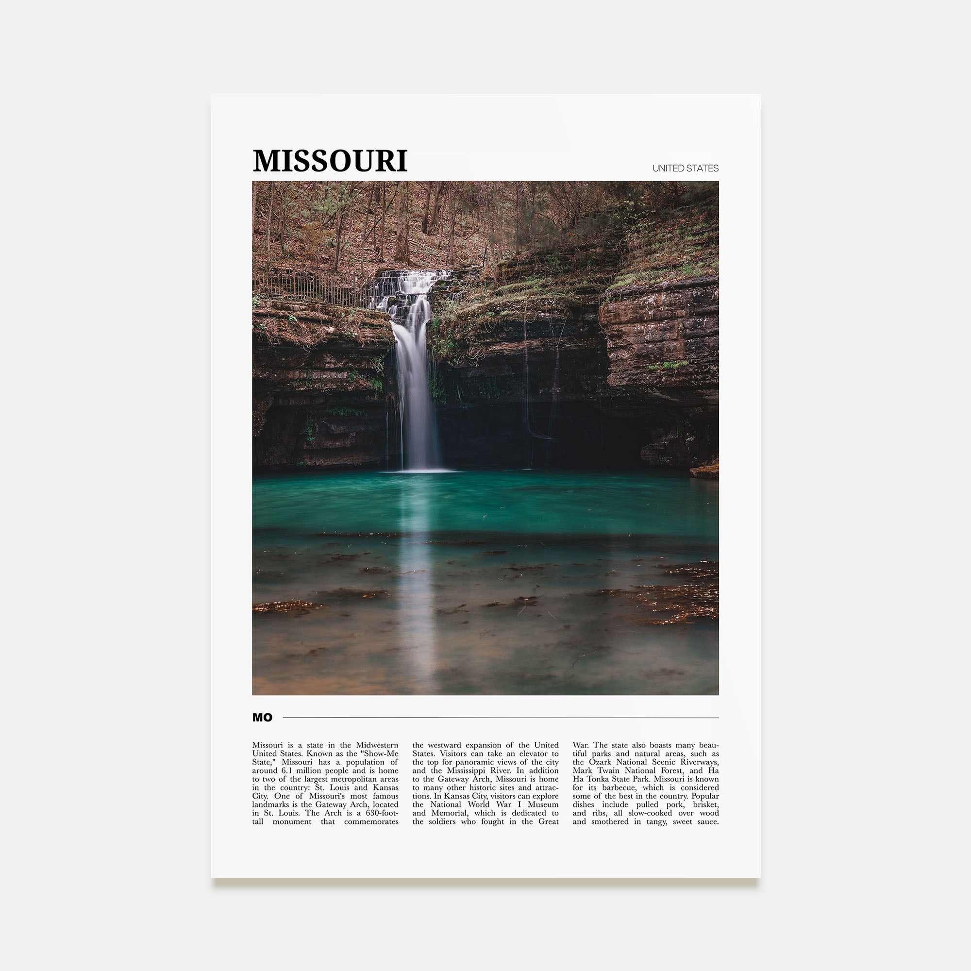 Missouri Travel Color Poster