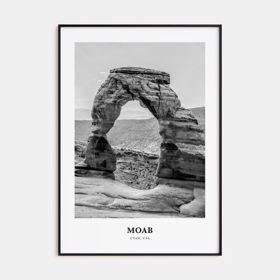 Moab Portrait B&W Poster
