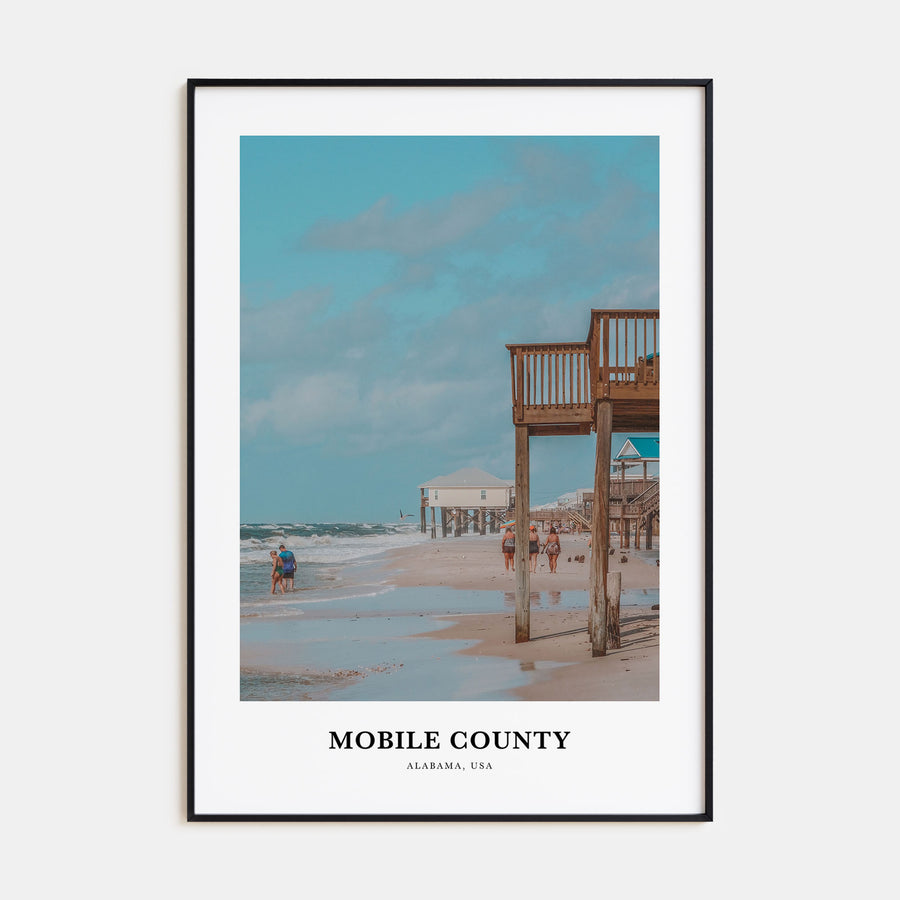 Mobile County Portrait Color Poster