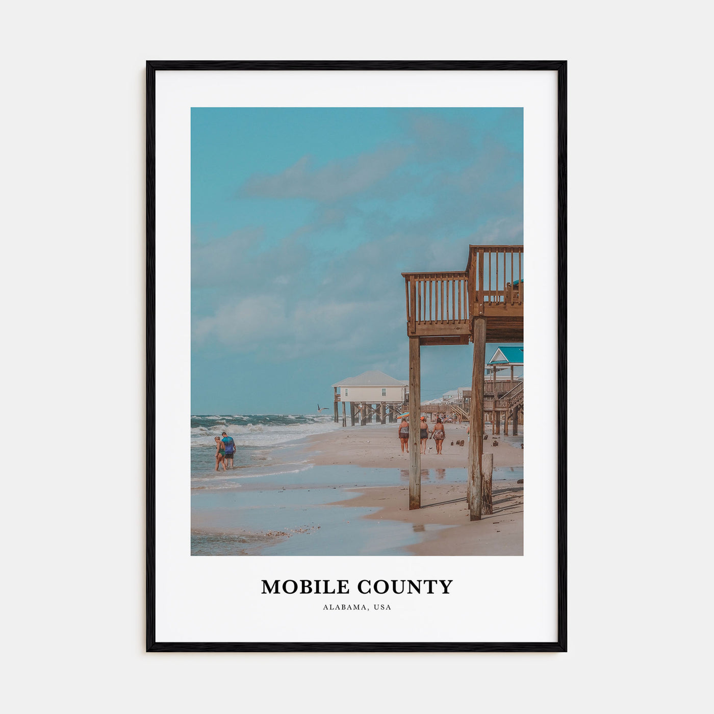 Mobile County Portrait Color Poster