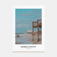 Mobile County Portrait Color Poster