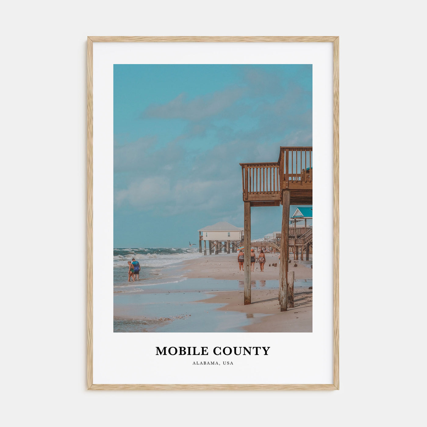 Mobile County Portrait Color Poster