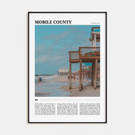 Mobile County Travel Color Poster