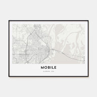 Mobile Map Landscape Poster