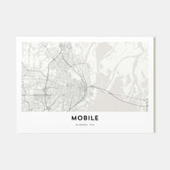 Mobile Map Landscape Poster