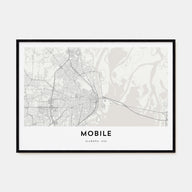Mobile Map Landscape Poster