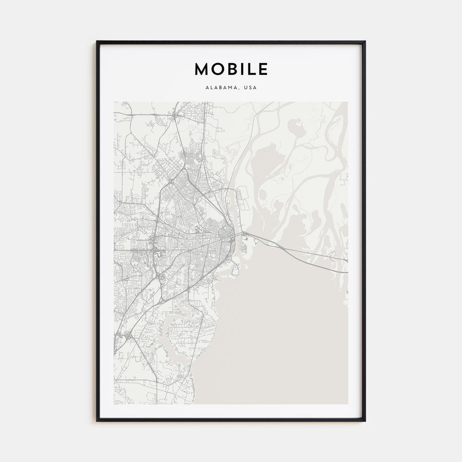 Mobile Map Portrait Poster