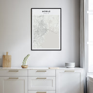 Mobile Map Portrait Poster