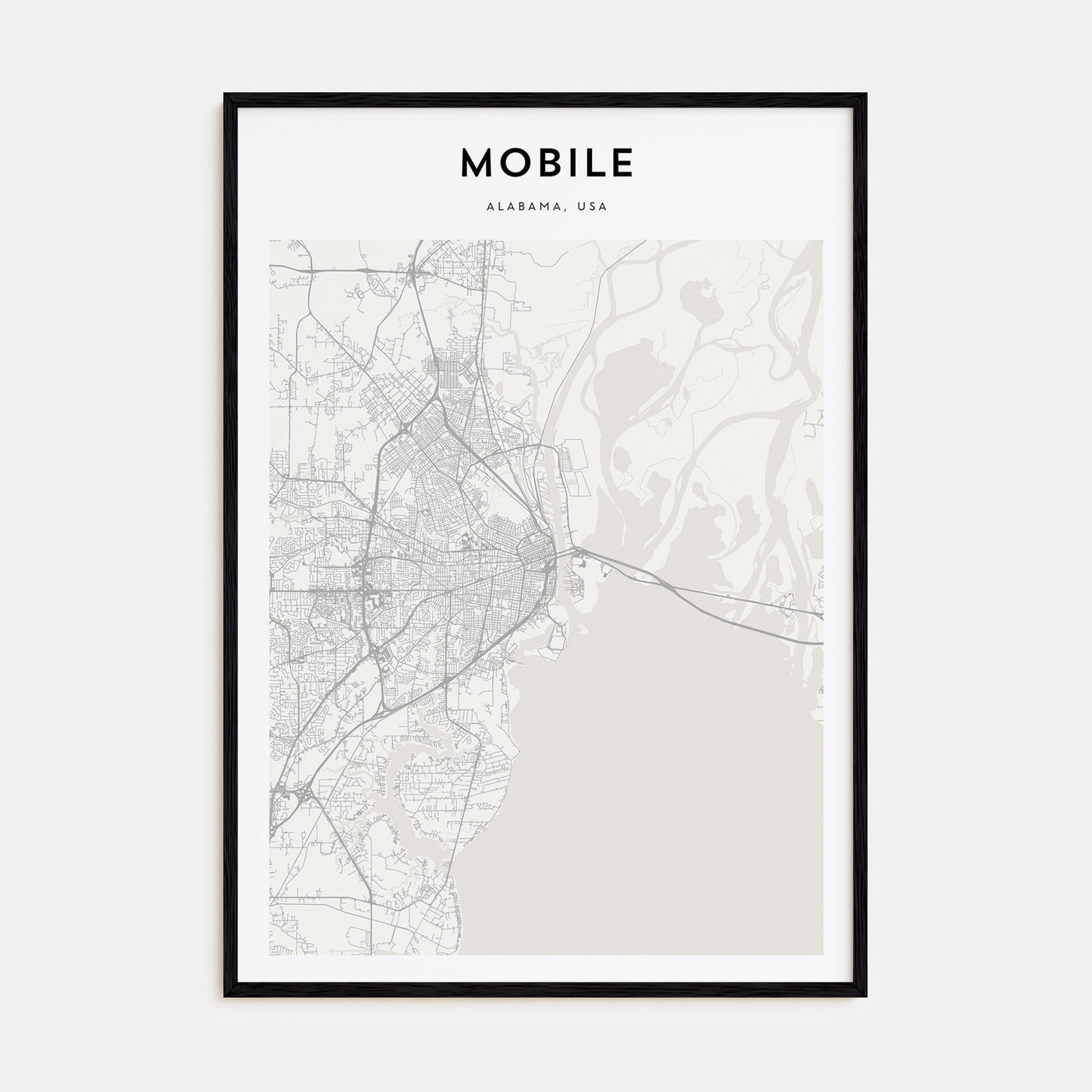 Mobile Map Portrait Poster
