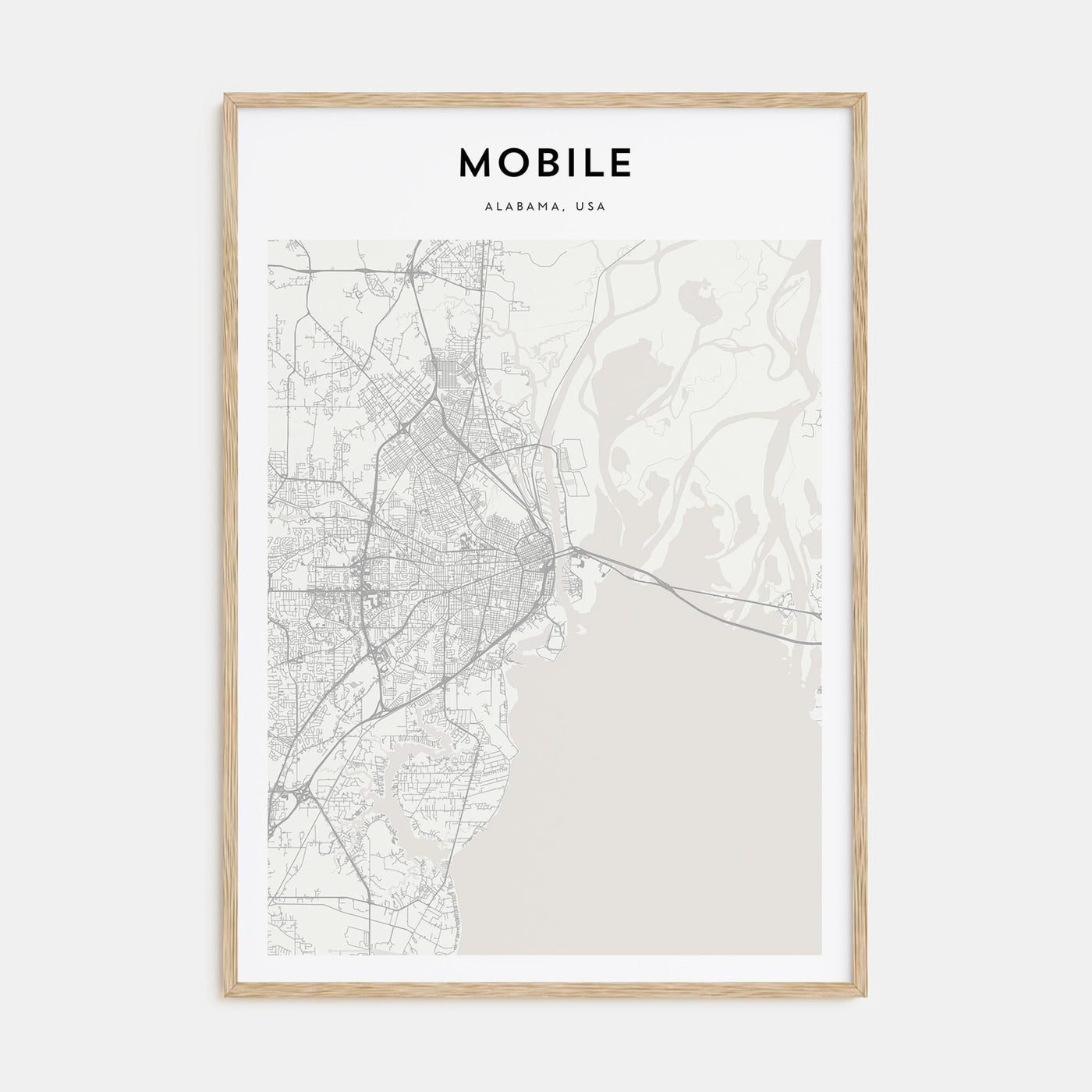 Mobile Map Portrait Poster