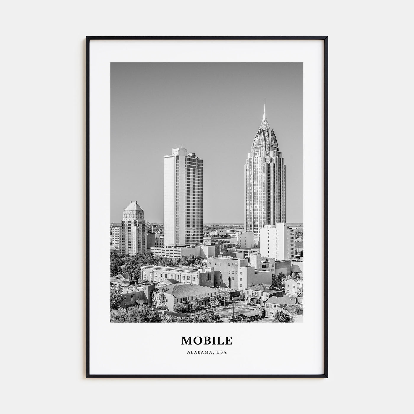 Mobile Portrait B&W Poster