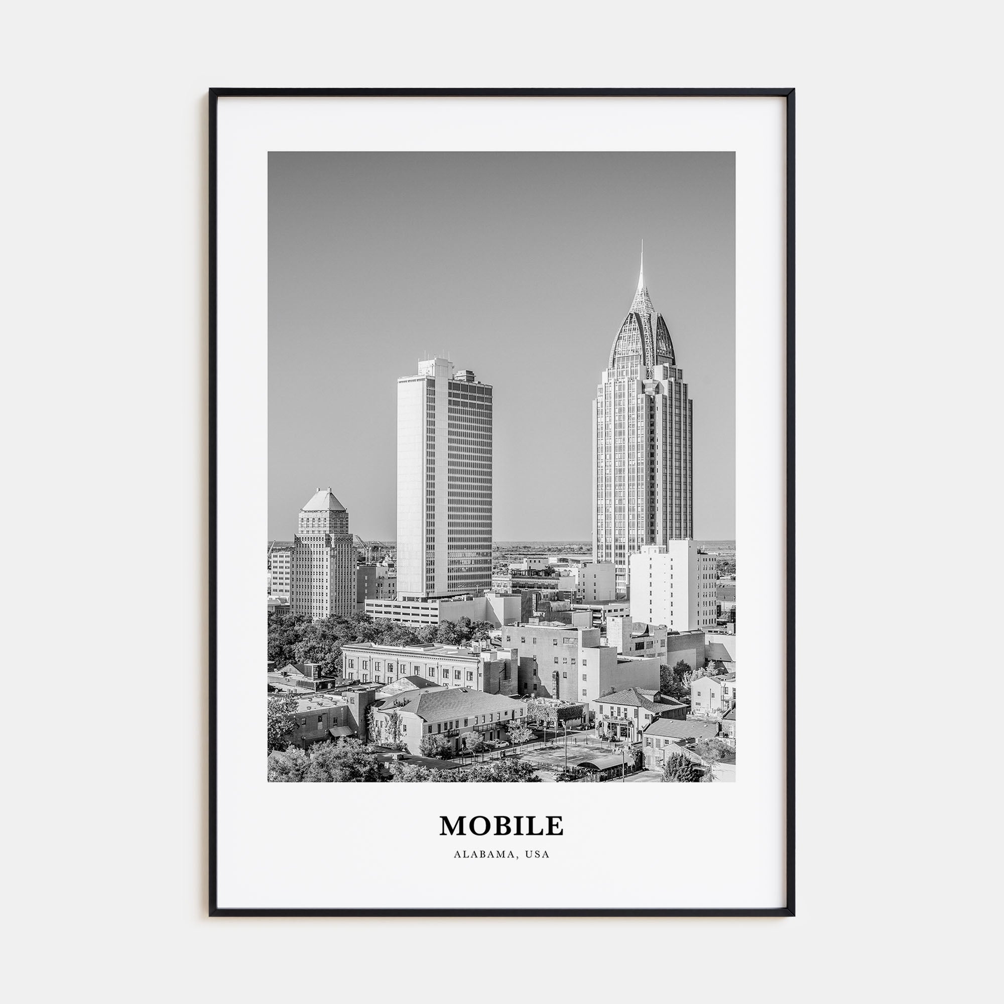 Mobile Portrait B&W Poster