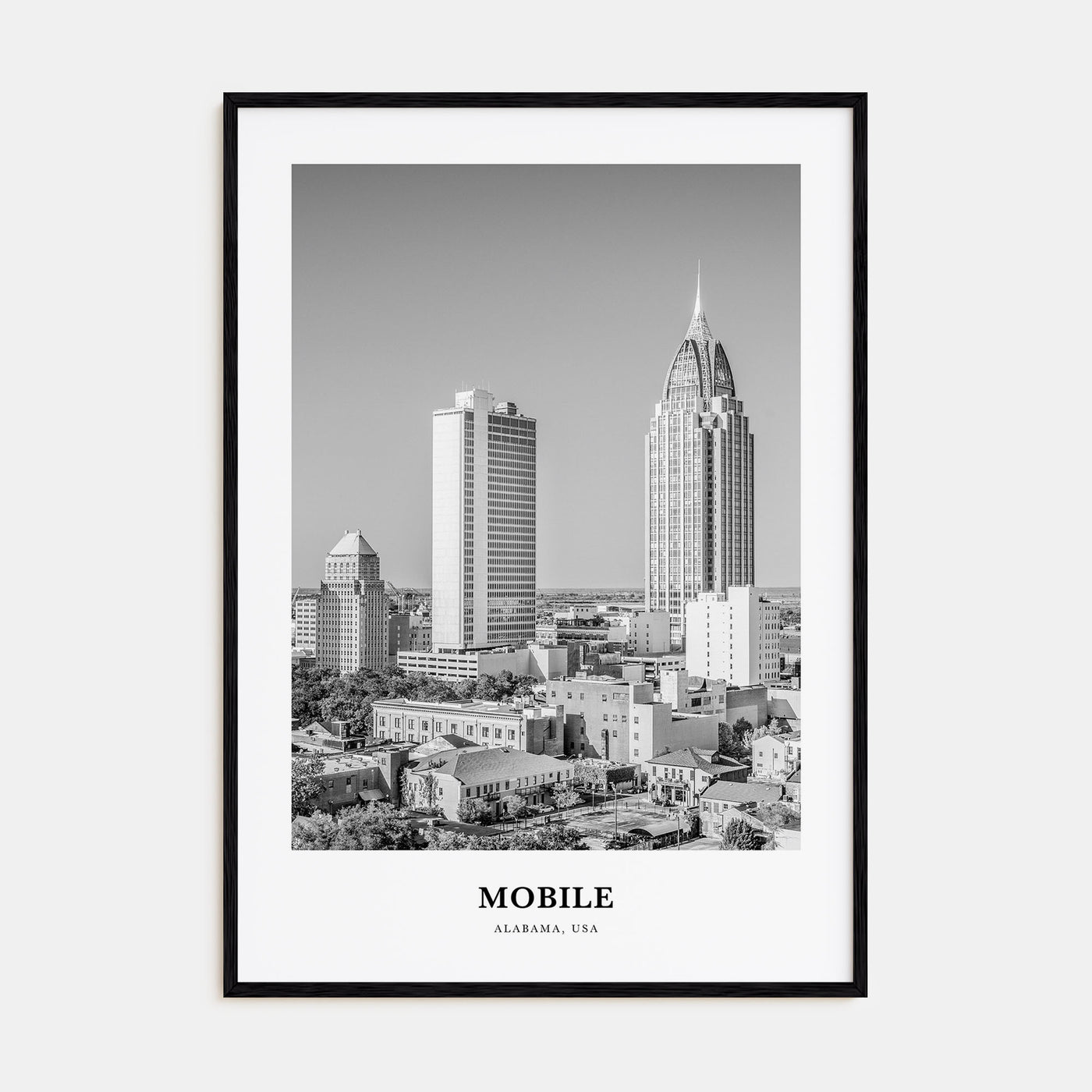 Mobile Portrait B&W Poster