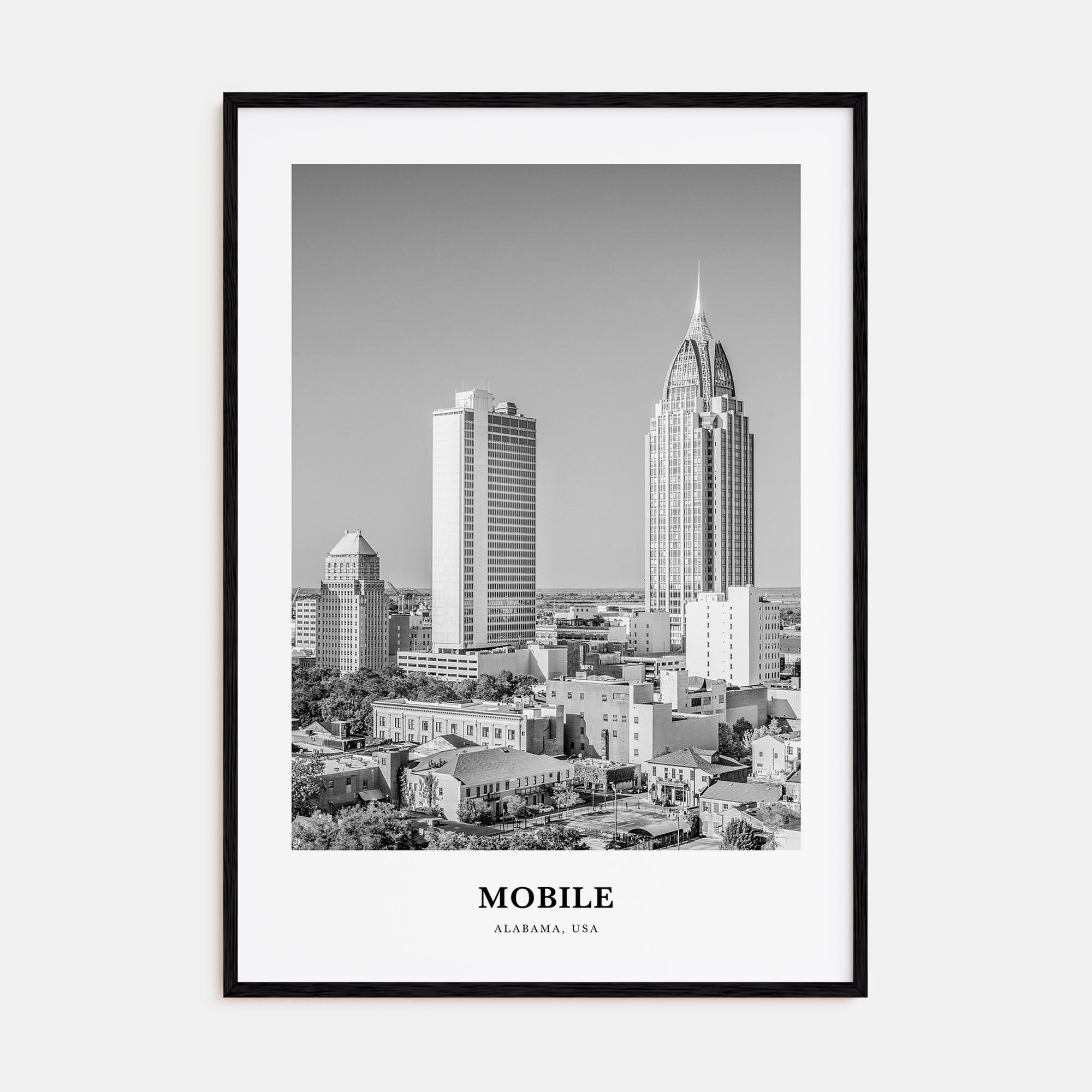 Mobile Portrait B&W Poster