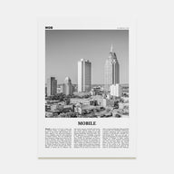 Mobile Travel B&W Poster