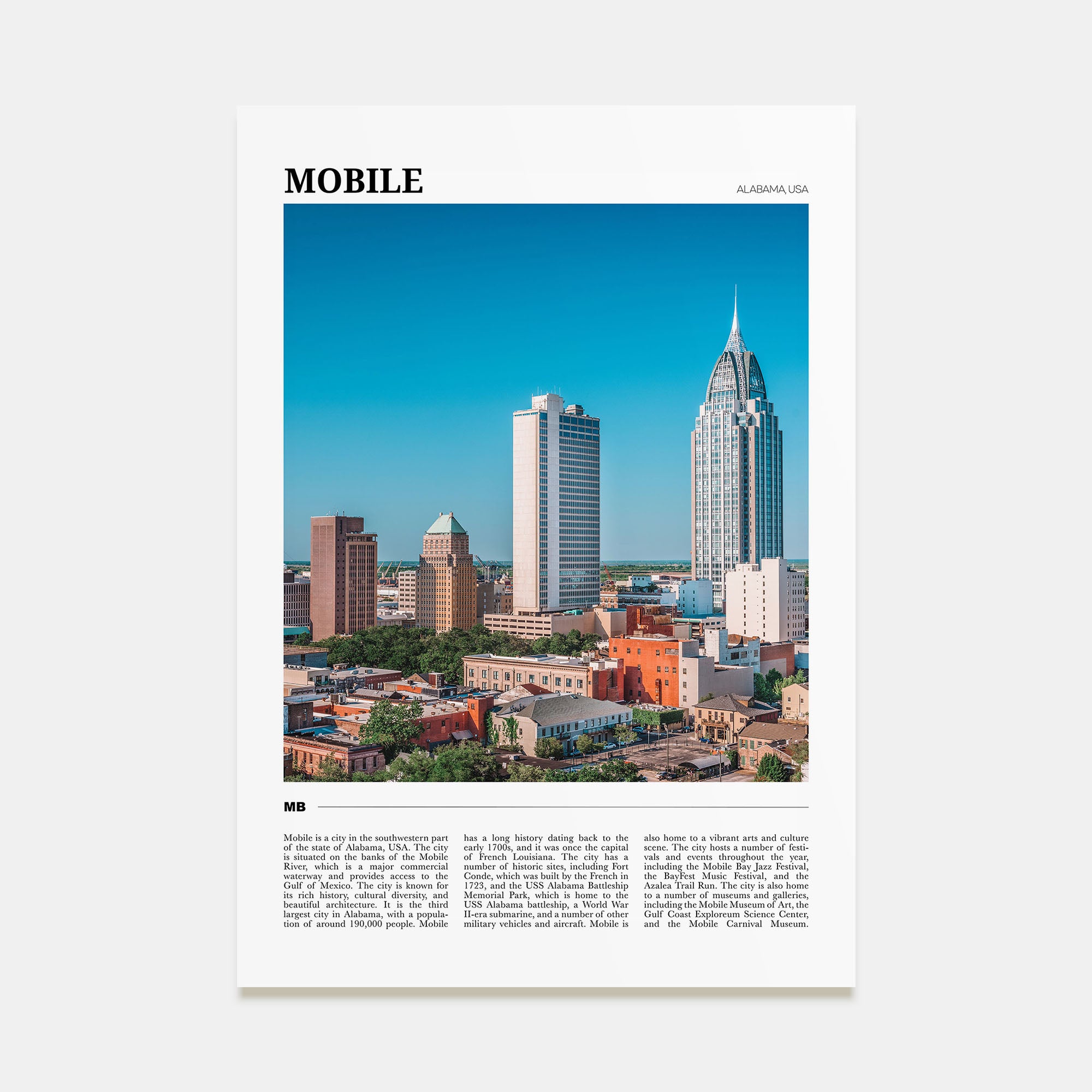 Mobile Travel Color Poster