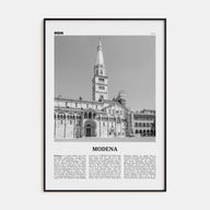 Modena Travel B&W Poster
