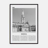 Modena Travel B&W Poster