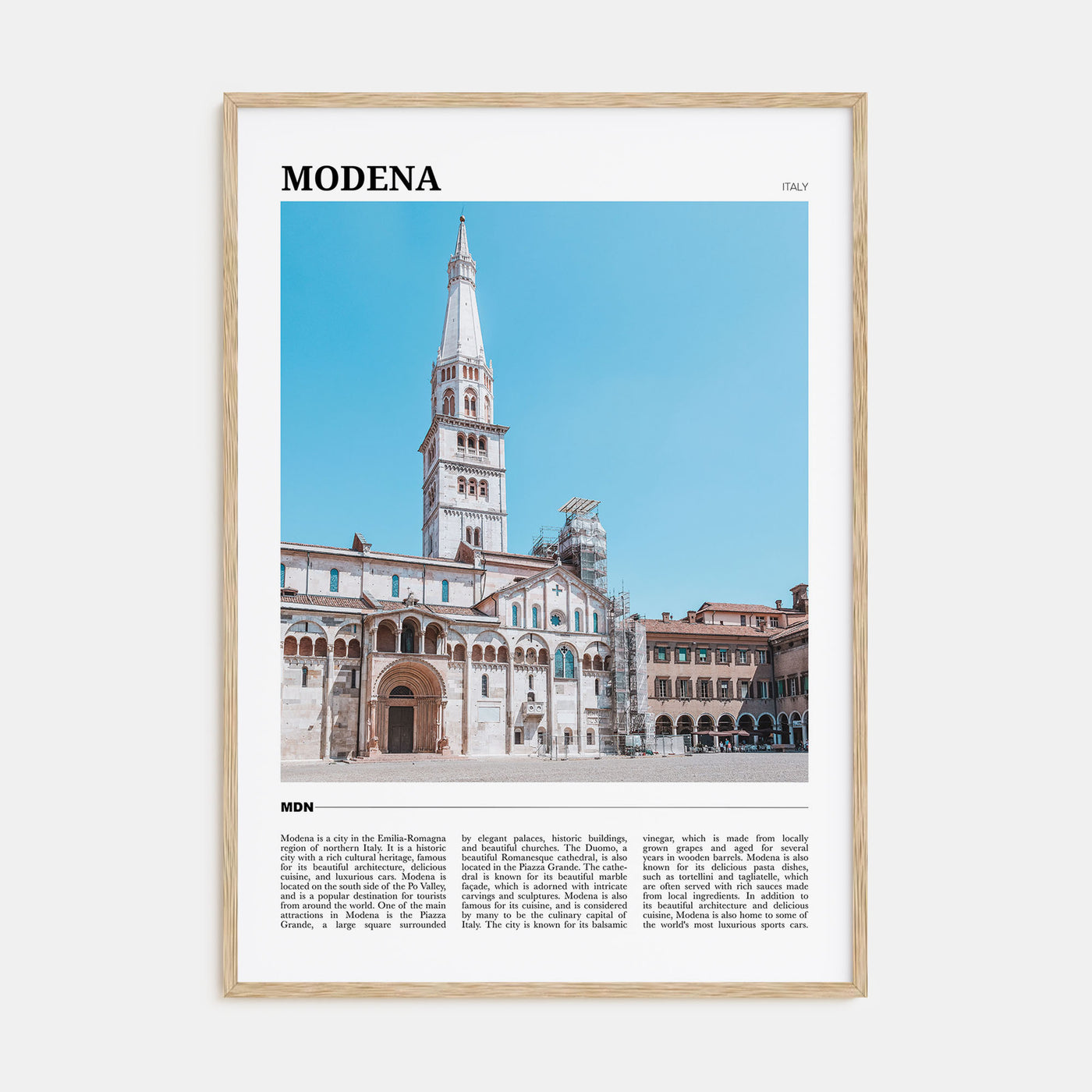 Modena Travel Color Poster