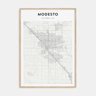 Modesto Map Portrait Poster