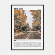 Modesto Travel Color Poster