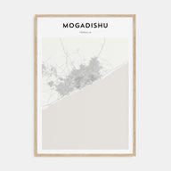 Mogadishu Map Portrait Poster