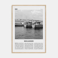 Mogadishu Travel B&W Poster