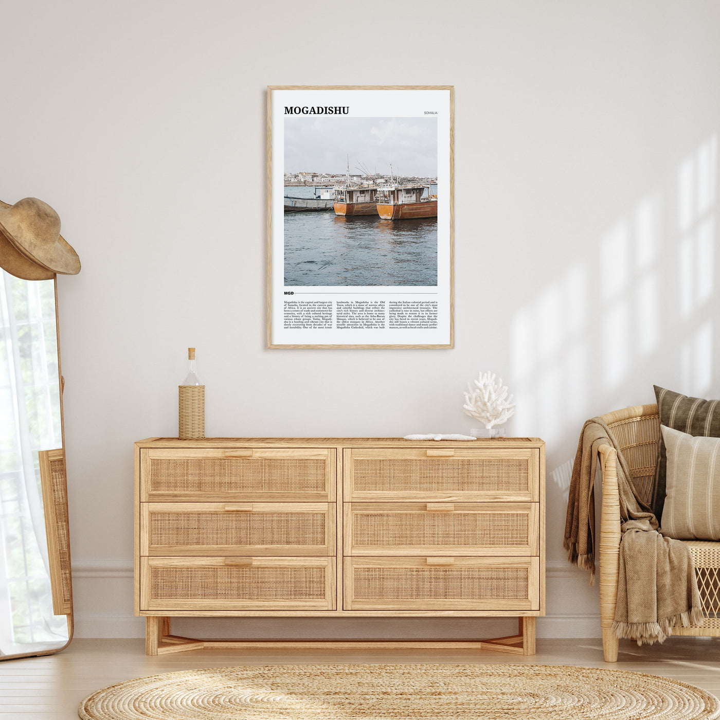 Mogadishu Travel Color Poster