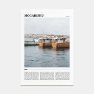 Mogadishu Travel Color Poster