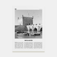 Mogador Travel B&W Poster