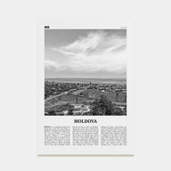 Moldova Travel B&W Poster
