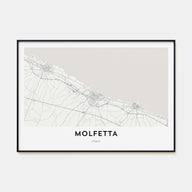 Molfetta Map Landscape Poster